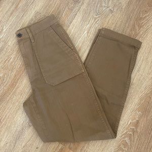madewell nwot tan brown utility pant sz 26